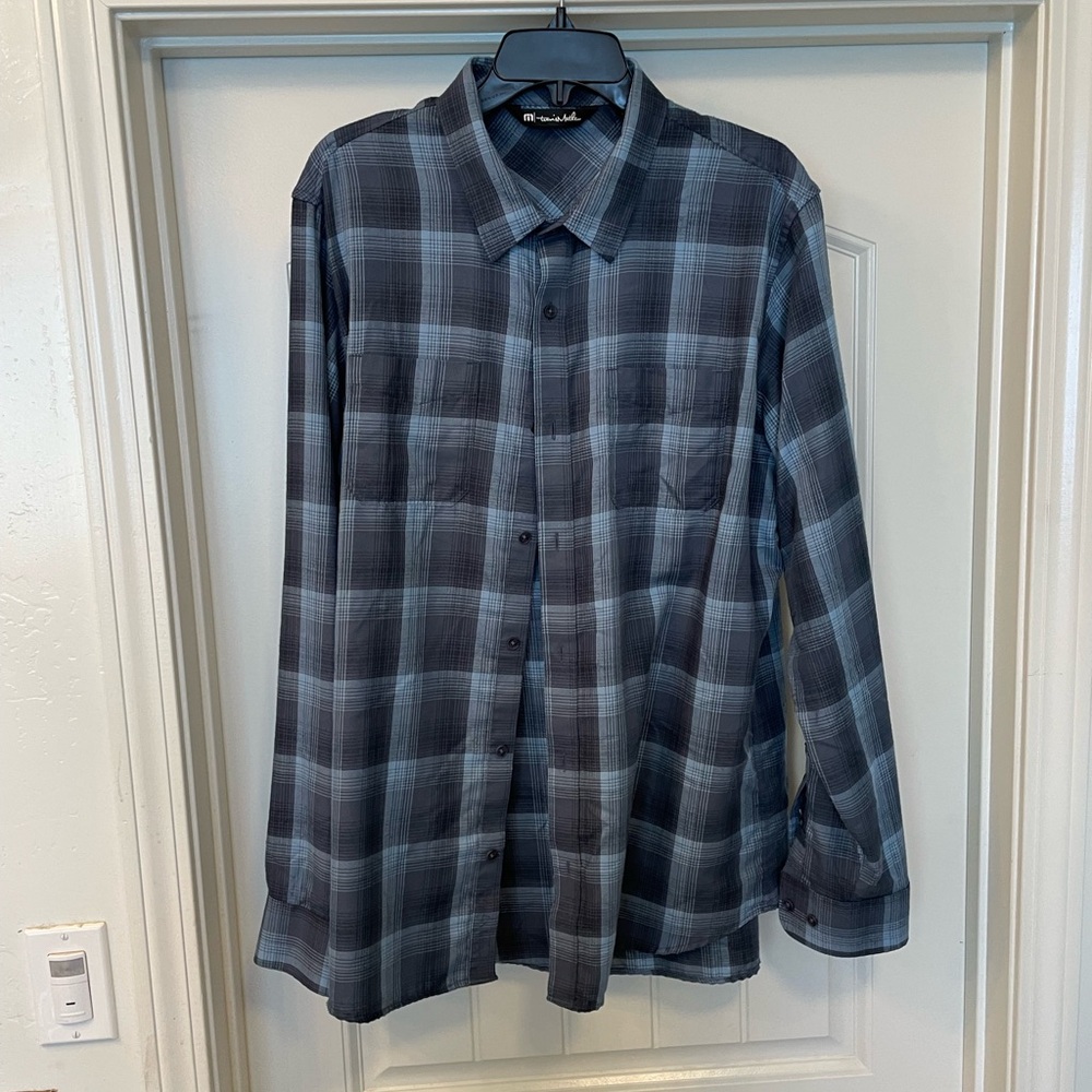 Travis Mathew plaid shirt - Navy - Men’s XL